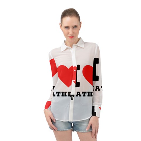 I Love Mathew Long Sleeve Chiffon Shirt by ilovewhateva