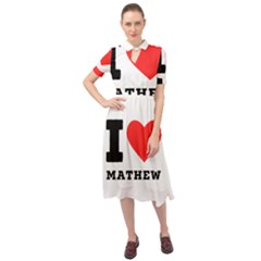 I Love Mathew Keyhole Neckline Chiffon Dress by ilovewhateva