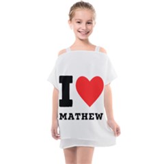 I Love Mathew Kids  One Piece Chiffon Dress by ilovewhateva