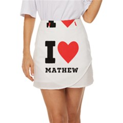 I Love Mathew Mini Front Wrap Skirt by ilovewhateva