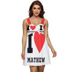 I Love Mathew Ruffle Strap Babydoll Chiffon Dress by ilovewhateva