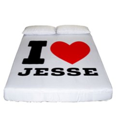 I Love Jesse Fitted Sheet (california King Size) by ilovewhateva