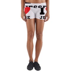 I Love Jesse Yoga Shorts by ilovewhateva