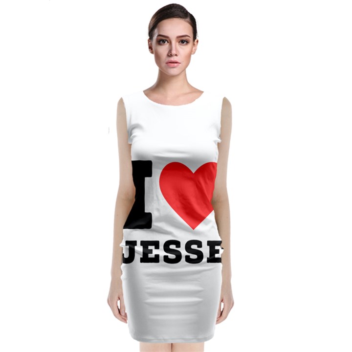 I love jesse Classic Sleeveless Midi Dress