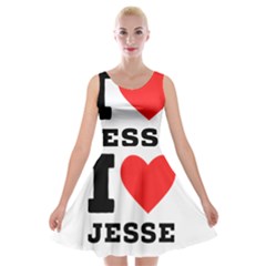 I Love Jesse Velvet Skater Dress by ilovewhateva