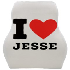 I Love Jesse Car Seat Velour Cushion  by ilovewhateva