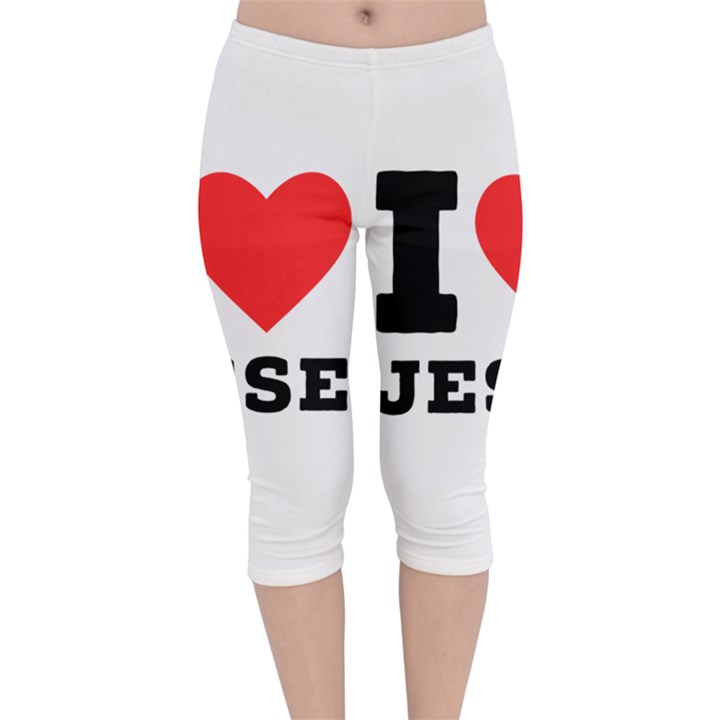 I love jesse Velvet Capri Leggings 