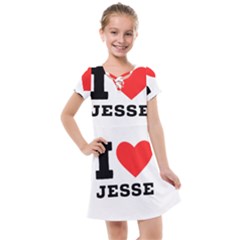 I Love Jesse Kids  Cross Web Dress by ilovewhateva