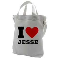 I Love Jesse Canvas Messenger Bag by ilovewhateva