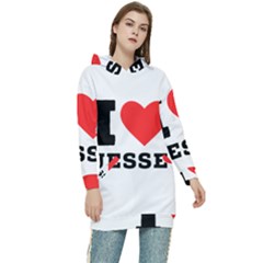 I Love Jesse Women s Long Oversized Pullover Hoodie by ilovewhateva