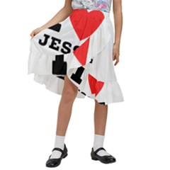 I Love Jesse Kids  Ruffle Flared Wrap Midi Skirt by ilovewhateva