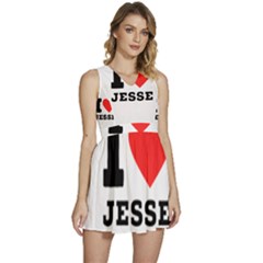 I Love Jesse Sleeveless High Waist Mini Dress by ilovewhateva