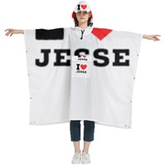 I Love Jesse Women s Hooded Rain Ponchos by ilovewhateva