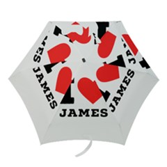 I Love James Mini Folding Umbrellas by ilovewhateva