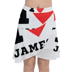 I Love James Chiffon Wrap Front Skirt by ilovewhateva