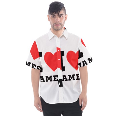 I Love James Men s Short Sleeve Shirt by ilovewhateva