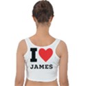 I love James Velvet Crop Top View2