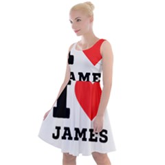 I Love James Knee Length Skater Dress by ilovewhateva