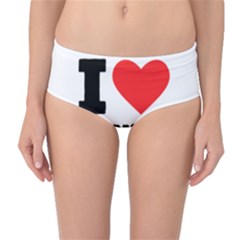 I Love Daniel Mid-waist Bikini Bottoms by ilovewhateva