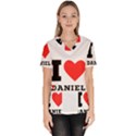 I love Daniel Women s V-Neck Scrub Top View1