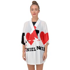 I Love Daniel Half Sleeve Chiffon Kimono by ilovewhateva