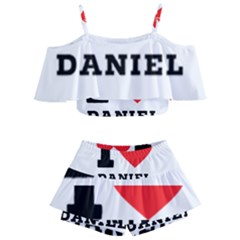 I Love Daniel Kids  Off Shoulder Skirt Bikini by ilovewhateva