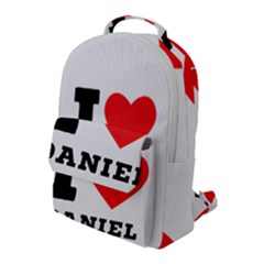 I Love Daniel Flap Pocket Backpack (large) by ilovewhateva