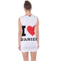 I love Daniel Lace Up Front Bodycon Dress View2