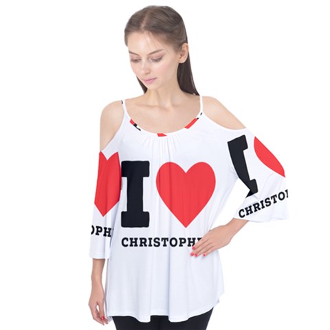 I Love Christopher  Flutter Tees by ilovewhateva