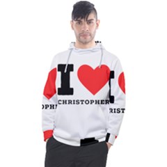 I Love Christopher  Men s Pullover Hoodie by ilovewhateva