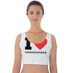 I Love Christopher  Velvet Crop Top by ilovewhateva