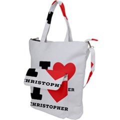 I Love Christopher  Shoulder Tote Bag by ilovewhateva