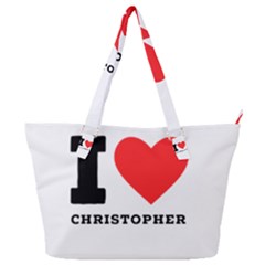 I Love Christopher  Full Print Shoulder Bag by ilovewhateva