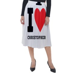 I Love Christopher  Classic Velour Midi Skirt  by ilovewhateva