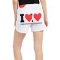 I love Christopher  Women s Runner Shorts View2