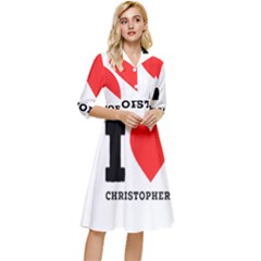 I Love Christopher  Classy Knee Length Dress by ilovewhateva