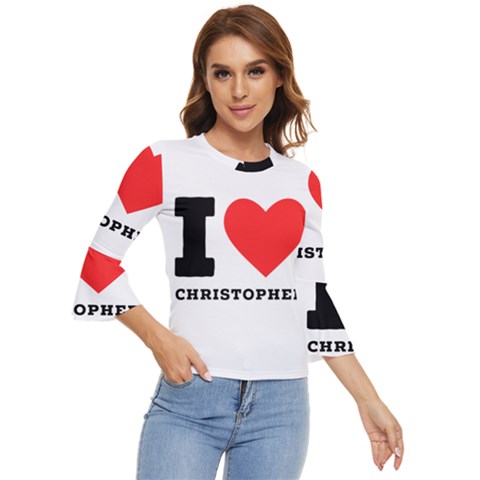 I Love Christopher  Bell Sleeve Top by ilovewhateva