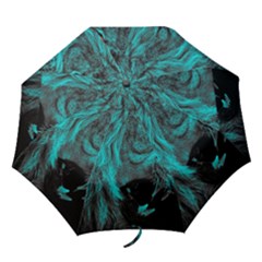 Angry Male Lion Predator Carnivore Folding Umbrellas by Semog4