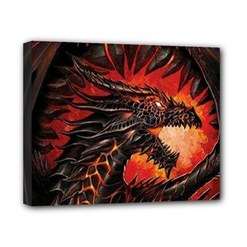 Dragon Fire Canvas 10  X 8  (stretched) by Semog4