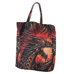 Dragon Fire Giant Grocery Tote by Semog4