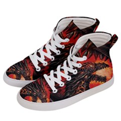 Dragon Fire Women s Hi-top Skate Sneakers by Semog4