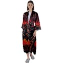 Dragon fire Maxi Satin Kimono View1