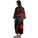 Dragon fire Maxi Satin Kimono View2