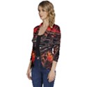 Dragon fire Women s One-Button 3/4 Sleeve Short Jacket View2