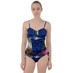 The Police Box Tardis Time Travel Device Used Doctor Who Sweetheart Tankini Set by Semog4