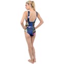 The Police Box Tardis Time Travel Device Used Doctor Who Cross Front Low Back Swimsuit View2