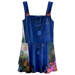 The Police Box Tardis Time Travel Device Used Doctor Who Kids  Layered Skirt Swimsuit by Semog4