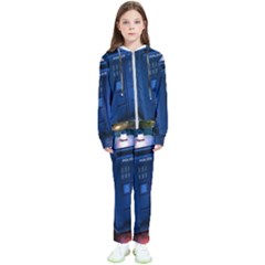 The Police Box Tardis Time Travel Device Used Doctor Who Kids  Tracksuit by Semog4