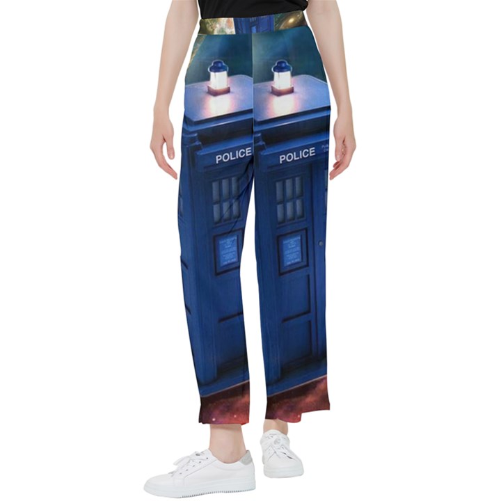 The Police Box Tardis Time Travel Device Used Doctor Who Women s Pants 