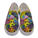 Psychedelic Rock Jimi Hendrix Women s Canvas Slip Ons View1